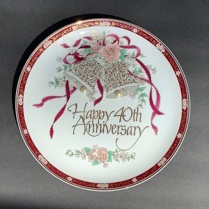Vintage 40th Anniversary Collectible Plate 1987 Japan